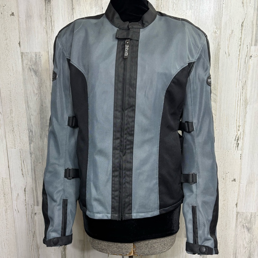Schott NYC Pro Gray and‎ Black Performance Motorcycle Jacket